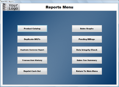 Reports Menu